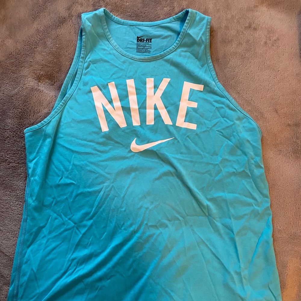 Blue Nike Workout Tank